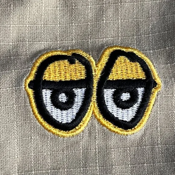 Krooked Eyes Ripstop Double Knee Skater Pants Men's Sz. S - Khaki - Good Cond. - Picture 5 of 15